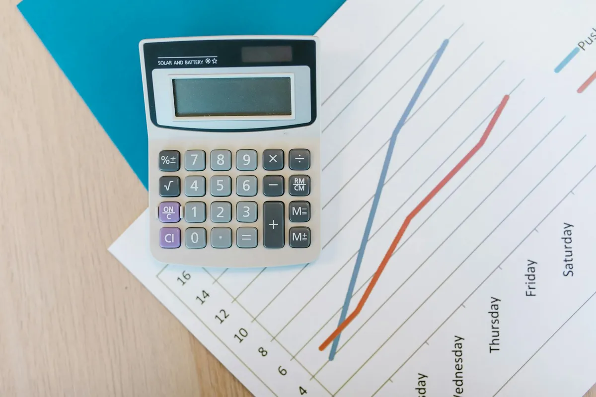 A statistical-research equation on a working-paper desk